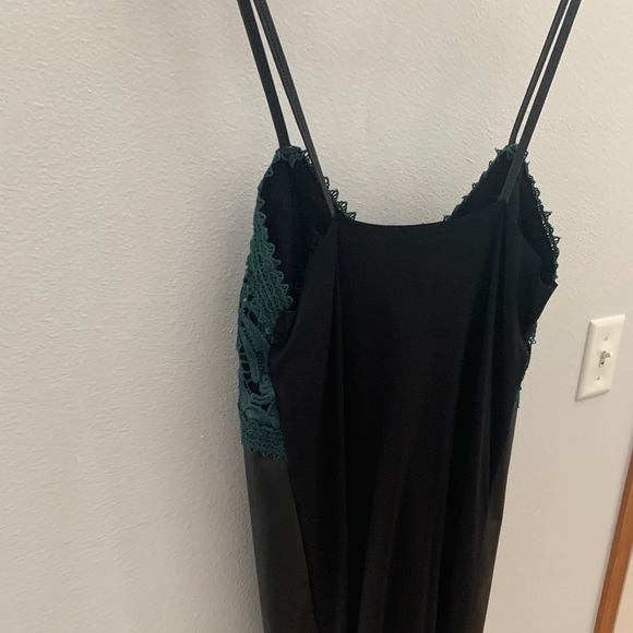 Zara Black and Green Mini Dress - Picture 7 of 8